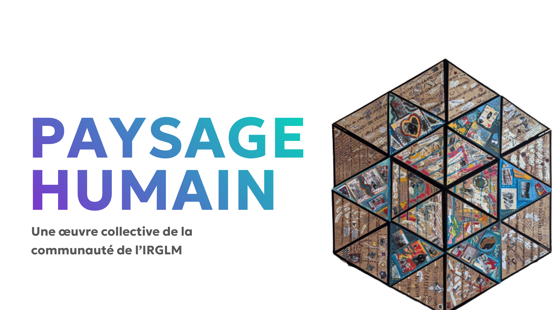 paysage humain oeuvre collective - vernissage