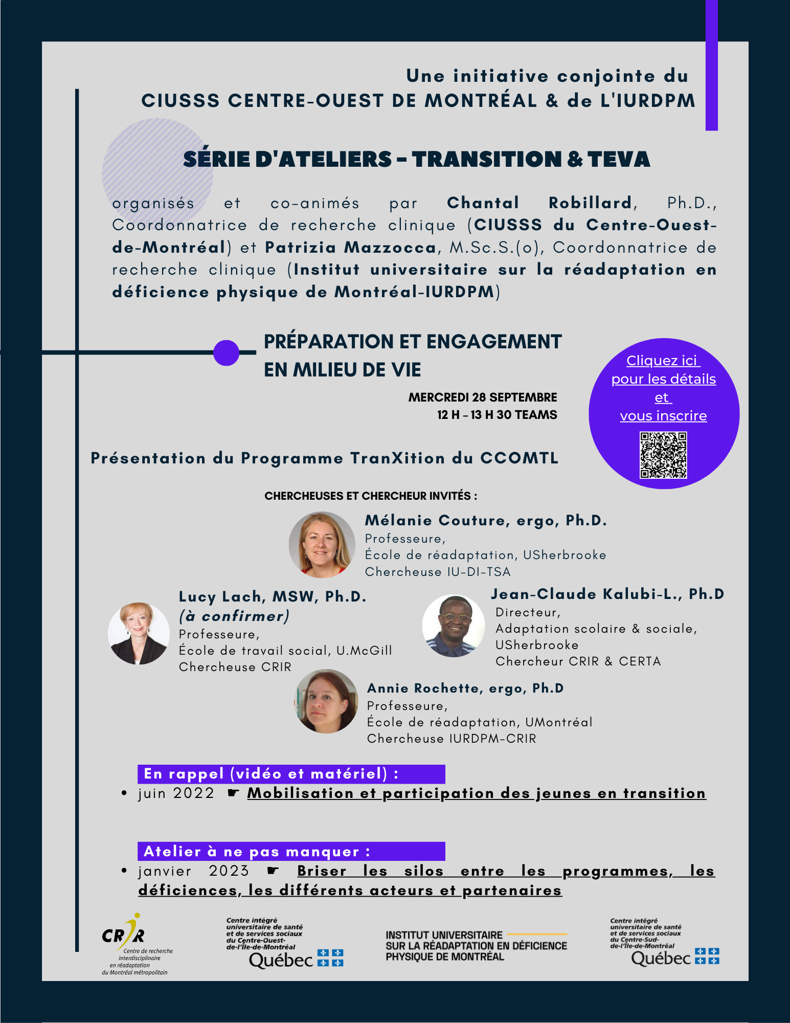 Affiche Atelier Transition TEVA-II