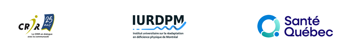 Logos CRIR, IURDPM, Santé Québec