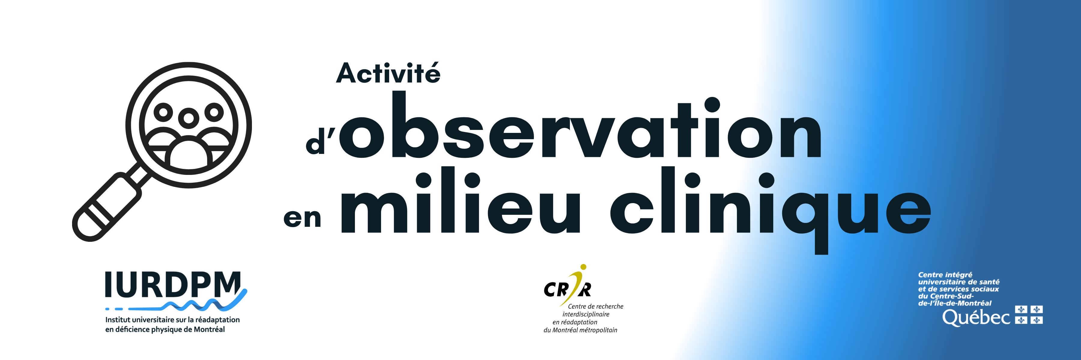 Activité d'observation en milieu clinique