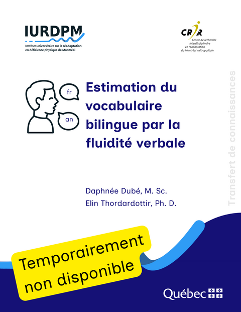 Estimation du vocabulaire bilingue par la fluidité verbale