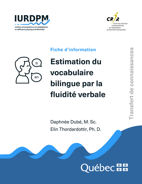 Estimation du vocabulaire bilingue par la fluidité verbale