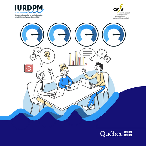 Image indicateurs et équipe de travail